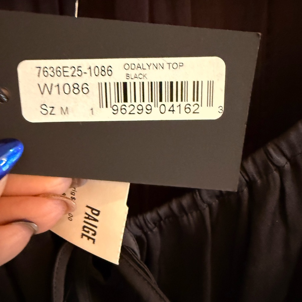 PAIGE Black Peplum Blouse - Picture 13 of 13